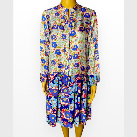Sandro Paris Kimberly Floral Drop
Waist Shirt Dress 36 (S /4) - Picture 6 of 13